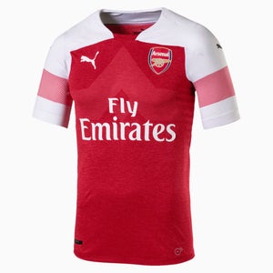 Puma Youth AFC Home Replica Size Medium Red White SS Soccer Jersey NWT $70