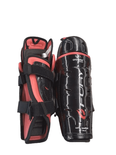 Used Fury Croslite 14" Hockey Shin Guards