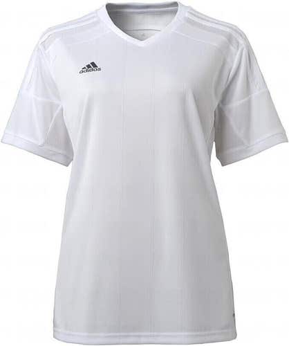 Adidas Youth Regista 14 Size Medium White Vneck Short Sleeve Jersey NWT $45