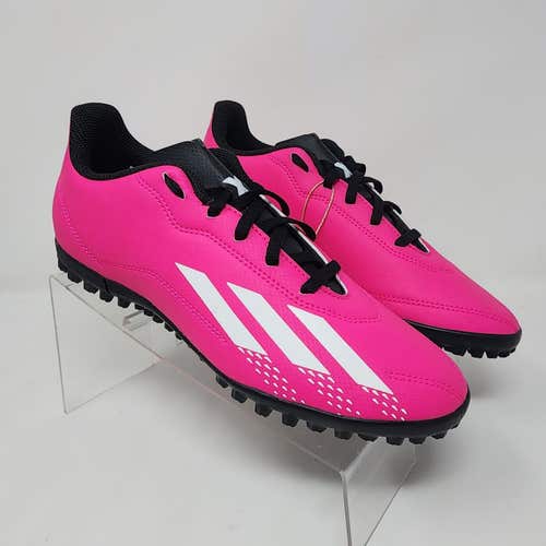 Adidas Soccer Turf Shoes Youth 5.5 Pink Speedportal.4 TF Logo Lace Up 3 Stripes