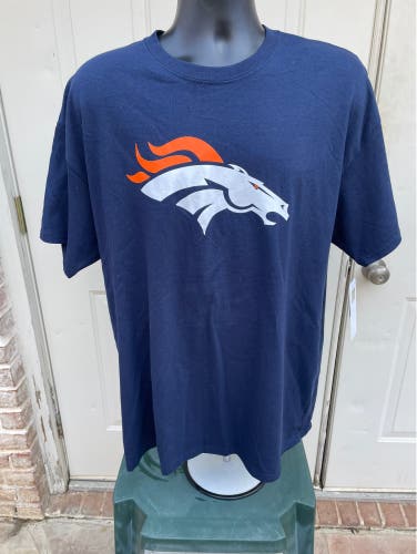 Denver Broncos, Short Sleeve, Navy, Shirt, Size XL