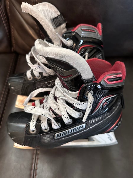 Used Bauer Regular Width Size 1 Vapor X900 Hockey Goalie Skates