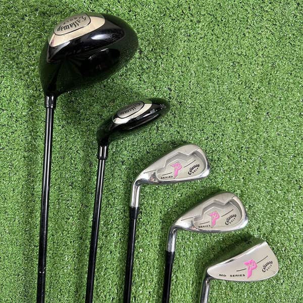 Callaway XJ Series Pink Girls Juniors Golf Set 5 Clubs Bag 53”-60