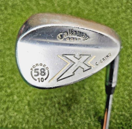 Callaway Golf X C-Grind Sand Wedge RH  / Stiff Steel ~35.25" / NEW GRIP / jd4908