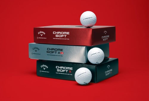 Callaway Chrome Soft Golf Balls - 2 Dozen New 2022 Model - White Brand New