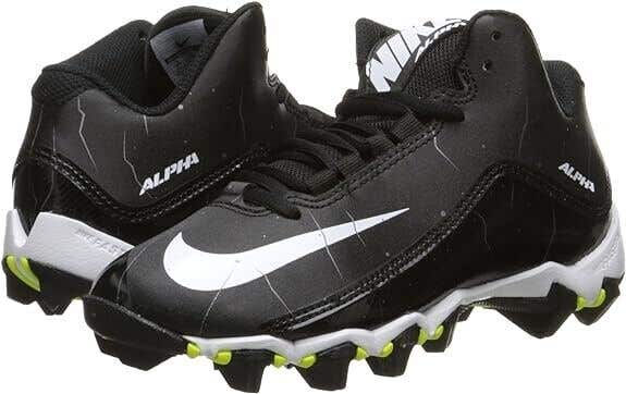 Nike Youth Alpha Shark 2 3/4 BG Football Cleats Black - Size 4.5y - MSRP $40