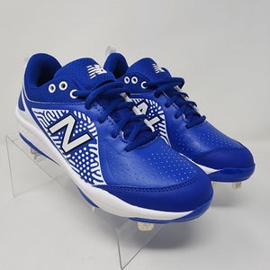 New Balance Softball Cleat Women 7.5 Blue Velo Logo  Lace Up Metal Fastpitch
