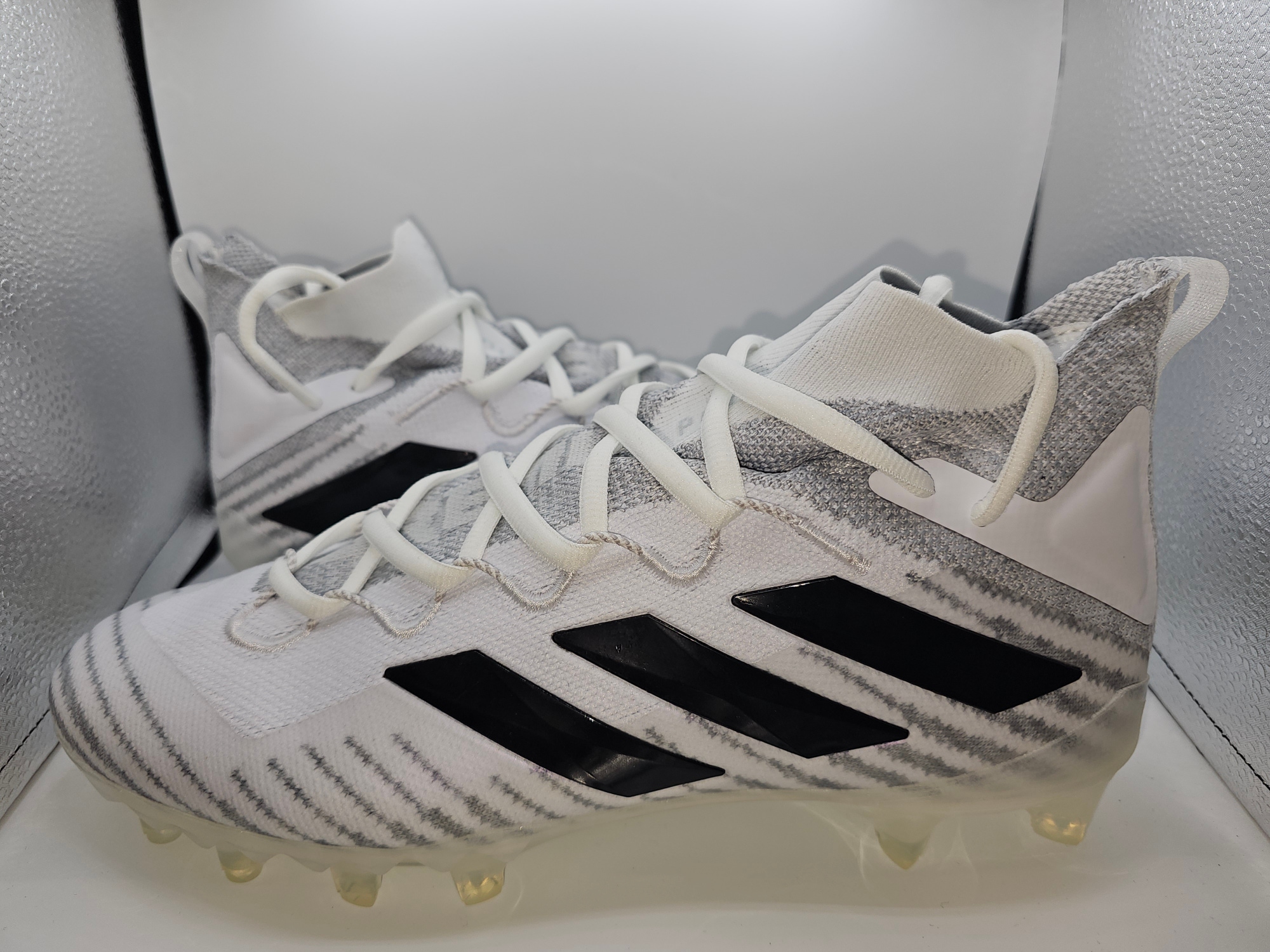 Adidas Freak 21 Ultra Primeknit 'White Black' Football Cleats Men's Size 11