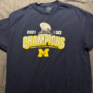2021 Michigan Wolverines Football Big ten championship T-shirt