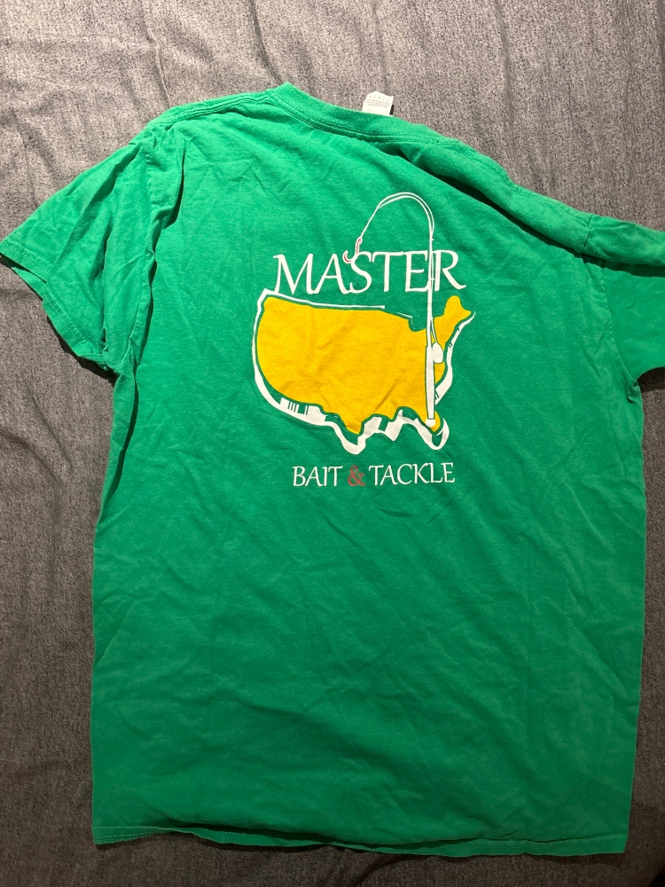 Master Bait and Tackle tshirt Masters Themed