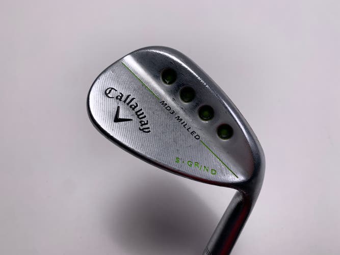 Callaway MD3 Milled Chrome 56* 10 Bounce S-Grind KBS Tour-V Wedge Steel Mens RH