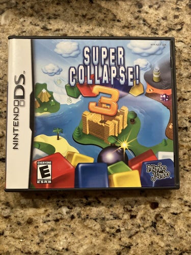 Super Collapse 3 (Nintendo DS, 2007) Puzzle Video Game - Tested