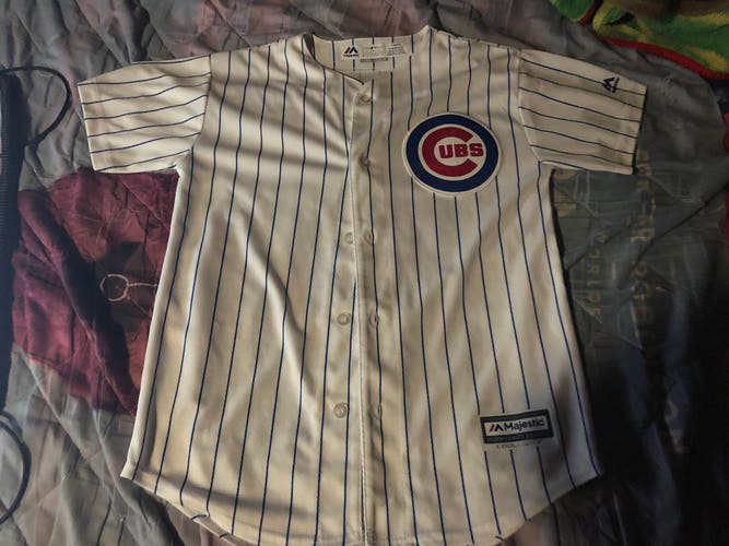 Majestic CoolBase Chicago Cubs Jake Arrieta MLB Jersey - Youth M 10/12