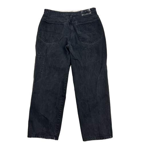 Y2K Marithe Francois Girbaud Black Denim Jeans Wide Leg Men's 40x30