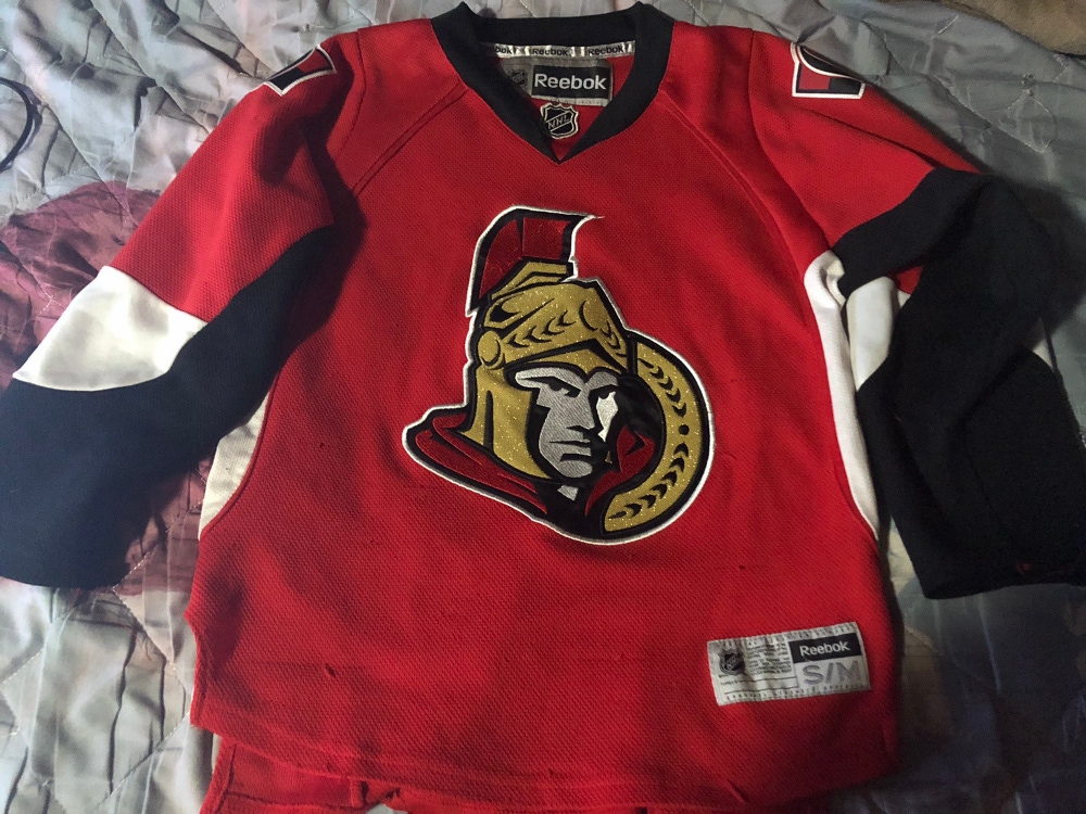 Reebok Premier Ottawa Senators Blank NHL Jersey - Youth S/M