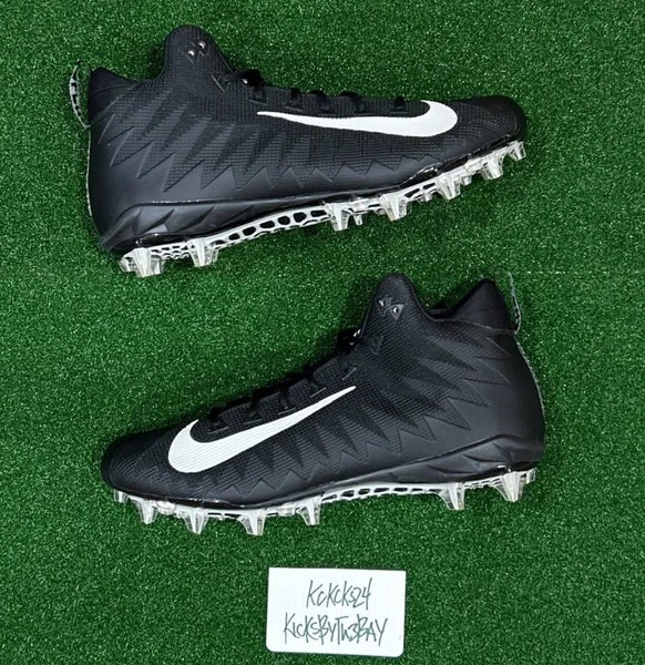 Nike Alpha Menace Pro MID TD P Football Cleats Black Mens size 15