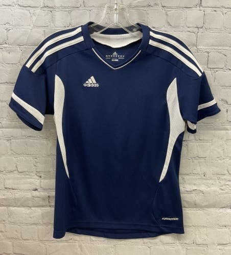Adidas Youth Unisex Campeon 11 Techfit Size M Navy White Soccer Jersey NWT $50