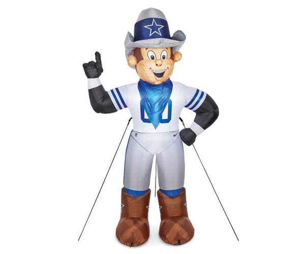 Dallas Cowboys NFL 7FT Rowdy Inflatable Mascot w/ Stakes  New In Box