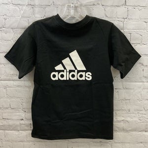 Adidas Youth Big Logo 3866B Size Small Black White SS Tshirt NWT