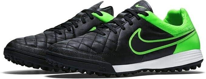 Nike Tiempo Lefacy TF Turf Soccer Shoes Black Green - Size 6 - MSRP $120
