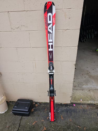 Used Men's HEAD 156 cm All Mountain X shape Skis With Bindings Max Din 11