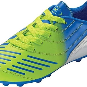 Xara Junior Velocity FG Soccer Cleats Green Royal Blue - Size 2.5y - MSRP $40