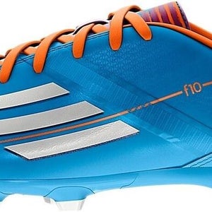 Adidas Junior F10 TRX FG Soccer Cleats Solar Blue White Solar Orange US Size 4.5