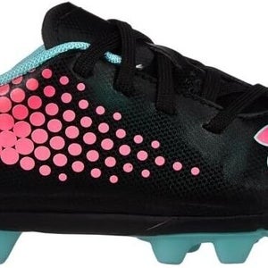 Under Armour Junior Blur IV HG JR Black Blue Pink - Size 3.5 - MSRP $40