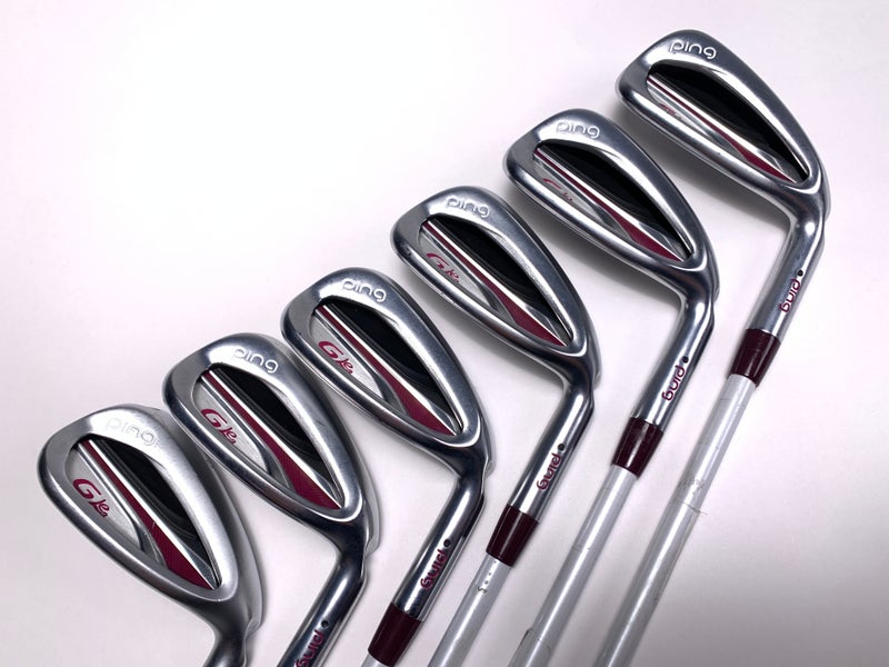 Ping G LE 2 Iron Set 7-PW+UW+SW Black Dot ULT240 Lite Ladies Graphite RH +1/2"