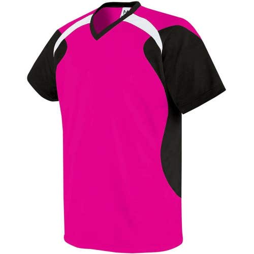 High Five Youth Unisex Tempest 22711 Size S Pink Black White Soccer Jersey New