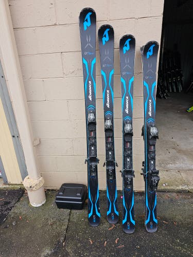 Used Nordica 156 cm All Mountain Skis With Bindings Max Din 10