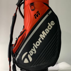 TaylorMade M Series Tour Staff Bag Red Blk 6-Way Divide Strap Golf Bag 9" x 9"