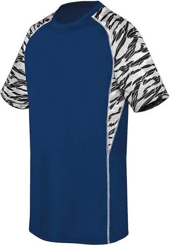 High Five Youth Unisex Evolution Printed Size M Navy SS Soccer Jersey New