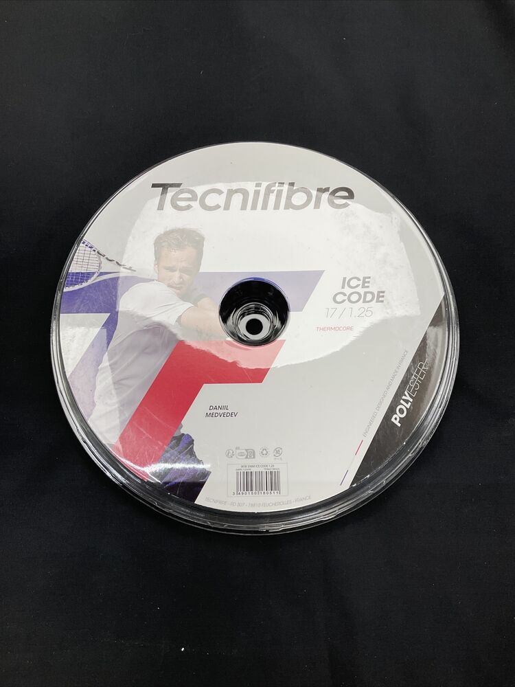 Tecnifibre Ice Code 200 m Tennis Reel String White
