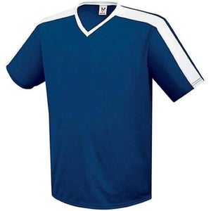 High Five Youth Unisex Genesis Size Medium Navy White Soccer Jersey New
