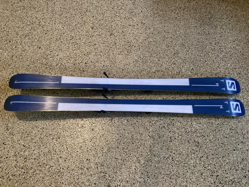 Used Unisex 2017 Salomon TNT Twin Tip Skis 161 w/ Bindings Max Din