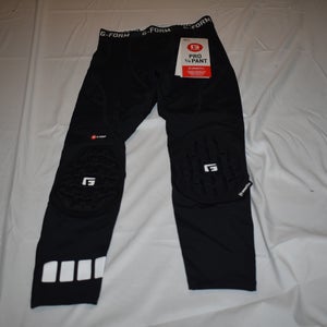 NEW - G-Form Pro Pant Protective Compression Pants, 3/4 Length, 3 Pads, Black, Adult Small
