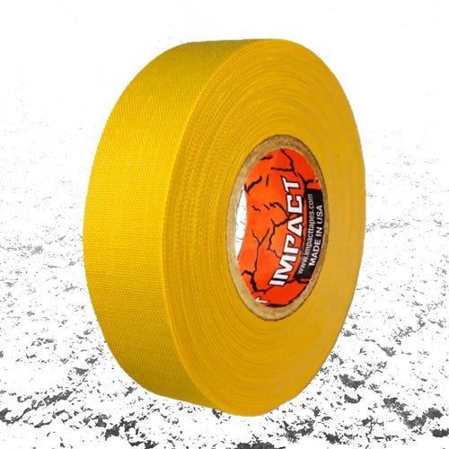 IMPACT Athletic Tape - Hockey Tape - 1" x 25 yards - (5 ROLLS) Blue, Gold, Neon Yellow