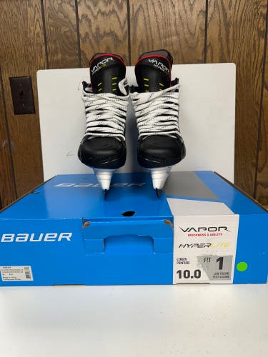 New Bauer  10 Vapor Hyperlite Hockey Skates- No Steel