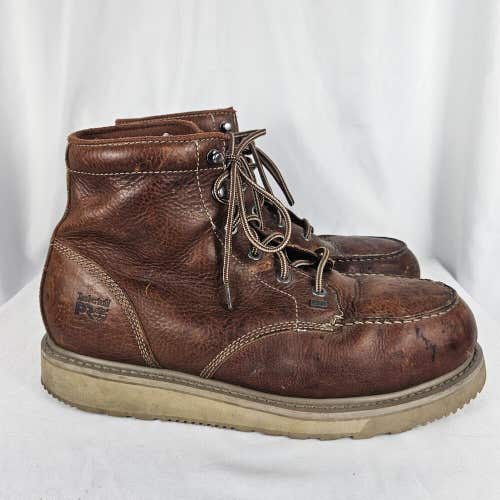 Timberland Pro 88559 Barstow Wedge Work Boot Alloy Toe Brown Men's Size 13 M