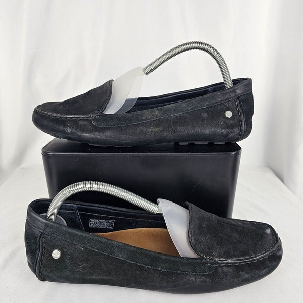 Ugg Milana Black Suede Driving Casual Loafers Womens Size 10 - 1098209