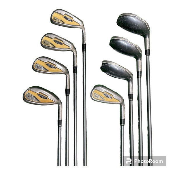 Adams Golf Club Sets For Men Adams Golf IDEA A70S Hybrid Iron 8 Golf Club Men's Set 3-PW Graphite