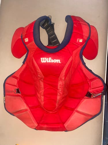 Red Wilson Chest Protector and Shin Guards