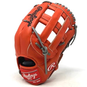 PRO442-6RODM-RightHandThrow Rawlings Heart of the Hide Red Orange 442 Baseball G