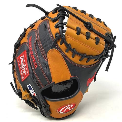 PROCM33TSS-RightHandThrow Rawlings Horween Heart of the Hide 33 in Catchers Mitt