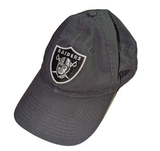 Las Vegas Raiders New Era 9Twenty Core Adjustable Hat Graphite Gray NFL Football