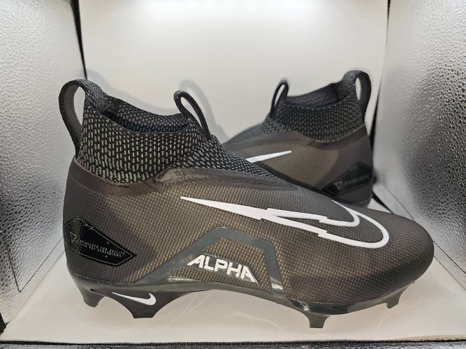 Nike Alpha Menace Elite 3 'Black White' Football Cleats Men's Size 10