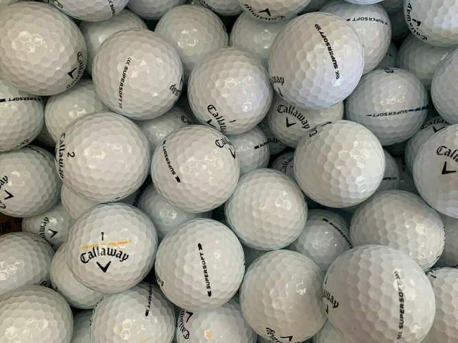 60 Callaway Supersoft Used White Golf Balls Condition (AAAA)