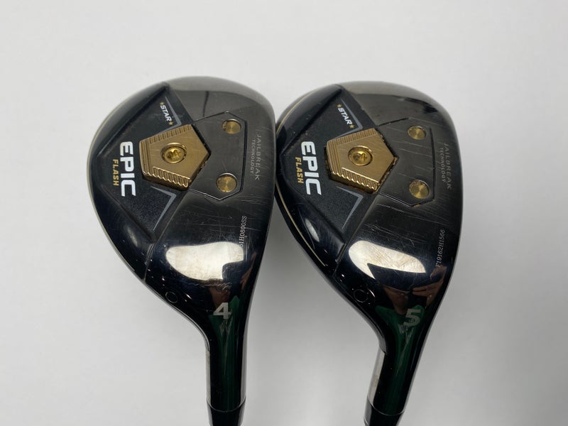 Callaway EPIC Flash Star 4 & 5 Hybrid Set 22* 25* ATTAS Speed Series Regular RH