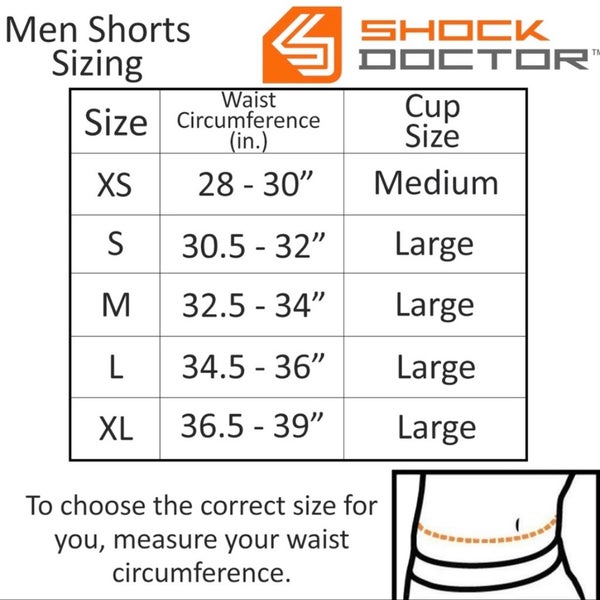 SHOCK DOCTOR 221 CORE COMPRESSION SHORT WITH BIO-FLEX CUP 
